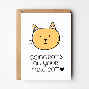Congrats On Your New Cat