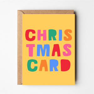 Christmas Card Yellow