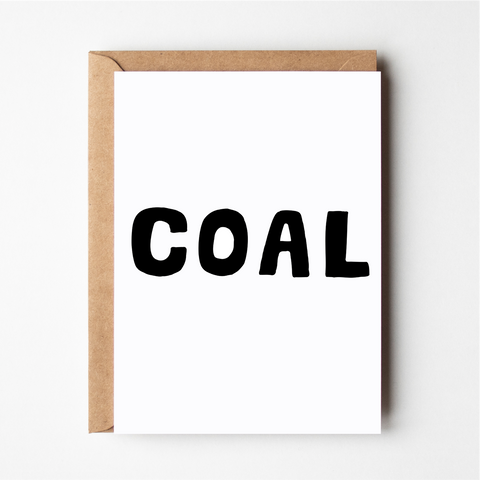 Coal Christmas Card