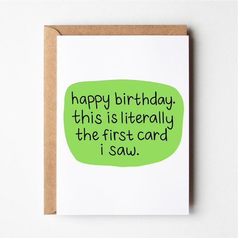 First Card