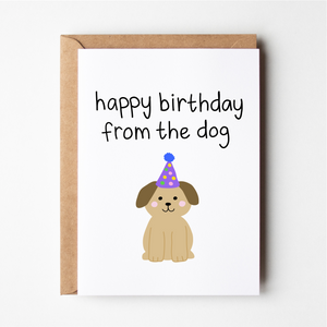 Happy Birthday from the dog