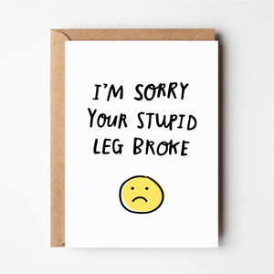 Broken Leg Card