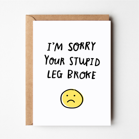 Broken Leg Card