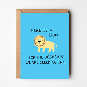 Here is a Lion