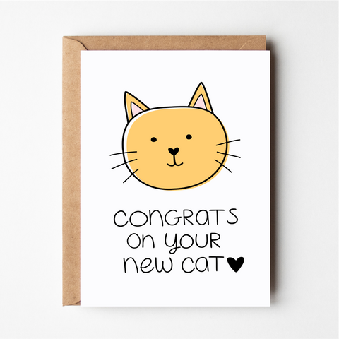 Congrats On Your New Cat