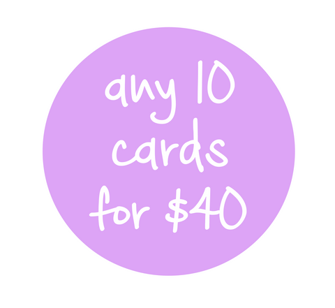 Any 10 cards for $40