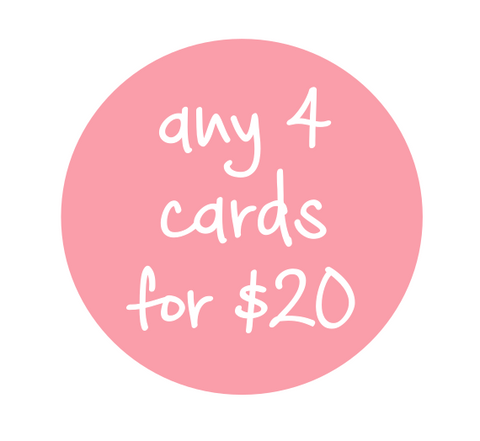 Any 4 cards for $20